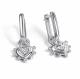 Серебряные серьги-трансформеры АЛЬКОР с бриллиантом 02-5802/000Б-00