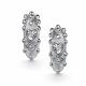 Серебряные серьги АЛЬКОР 02-5804/000Б-00 с бриллиантом