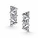 Серебряные серьги АЛЬКОР 02-5857/000Б-00 с бриллиантом