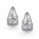 Серебряные серьги АЛЬКОР 02-5866/000Б-00 с бриллиантом