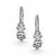 Серебряные серьги АЛЬКОР 02-5868/000Б-00 с бриллиантом