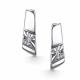 Серебряные серьги АЛЬКОР 02-5890/000Б-00 с бриллиантом
