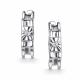 Серебряные серьги АЛЬКОР 02-5892/000Б-00 с бриллиантом