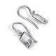 Серебряные серьги АЛЬКОР 02-5896/000Б-00 с бриллиантом