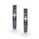 Серьги из черненого серебра АЛЬКОР 02-5904/00КЦ-17 с фианитом