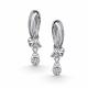 Серебряные серьги АЛЬКОР 02-5908/000Б-00 с бриллиантом