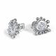 Серебряные серьги АЛЬКОР 02-5909/00КЦ-00 с фианитом