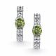 Серебряные серьги АЛЬКОР 02-5912/004М-00 с фианитом и муассанитом