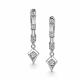 Серебряные серьги АЛЬКОР 02-5925/000Б-00 с бриллиантом