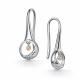 Серебряные серьги АЛЬКОР 02-5947/000Б-00 с бриллиантом