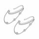 Серебряные серьги АЛЬКОР 02-5953/00СВ-00 с фианитом