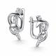 Серебряные серьги АЛЬКОР 02-5969/00КЦ-00 с фианитом