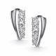 Серебряные серьги АЛЬКОР 02-5974/00КЦ-00 с фианитом
