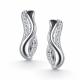 Серебряные серьги АЛЬКОР 02-5975/00КЦ-00 с фианитом
