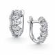 Серебряные серьги АЛЬКОР 02-5977/00КЦ-00 с фианитом