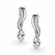 Серебряные серьги АЛЬКОР 02-5979/00КЦ-00 с фианитом