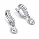 Серебряные серьги АЛЬКОР 02-5979/00КЦ-00 с фианитом