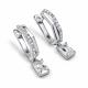 Серебряные серьги АЛЬКОР 02-5980/00КЦ-00 с фианитом