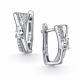 Серебряные серьги АЛЬКОР 02-5981/00КЦ-00 с фианитом