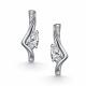 Серебряные серьги АЛЬКОР 02-5982/00КЦ-00 с фианитом