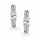 Серебряные серьги АЛЬКОР 02-5983/00КЦ-00 с фианитом