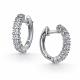 Серебряные серьги АЛЬКОР 02-5993/00КЦ-00 с фианитом