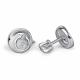 Серебряные серьги АЛЬКОР 02-6004/000Б-00 с бриллиантом