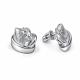 Серебряные серьги АЛЬКОР 02-6005/000Б-00 с бриллиантом