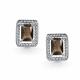 Серебряные серьги АЛЬКОР 02-6024/00РТ-00 с раухтопазом