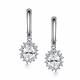 Серебряные серьги АЛЬКОР 02-6025/00КЦ-00 с фианитом