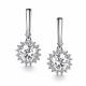 Серебряные серьги АЛЬКОР 02-6026/00КЦ-00 с фианитом