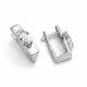 Серебряные серьги АЛЬКОР 02-6028/00КЦ-00 с фианитом