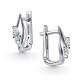 Серебряные серьги АЛЬКОР 02-6126/00КЦ-00 с фианитом