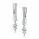 Серебряные серьги АЛЬКОР 02-6127/00КЦ-00 с фианитом