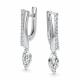Серебряные серьги АЛЬКОР 02-6127/00КЦ-00 с фианитом