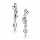 Серебряные серьги АЛЬКОР 02-6128/00КЦ-00 с фианитом
