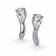 Серебряные серьги АЛЬКОР 02-6176/00БТ-00 с фианитом