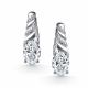 Серебряные серьги АЛЬКОР 02-6177/00БТ-00 с фианитом