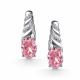 Серебряные серьги АЛЬКОР с бриллианитом 02-6177/0БТ5-00