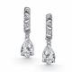 Серебряные серьги АЛЬКОР 02-6179/00БТ-00 с фианитом
