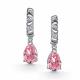 Серебряные серьги АЛЬКОР с бриллианитом и фианитом 02-6179/0БТ5-00