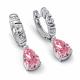 Серебряные серьги АЛЬКОР с бриллианитом и фианитом 02-6179/0БТ5-00