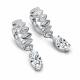 Серебряные серьги АЛЬКОР 02-6181/00БТ-00