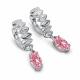 Серебряные серьги АЛЬКОР с бриллианитом 02-6181/0БТ5-00