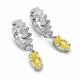 Серебряные серьги АЛЬКОР с бриллианитом 02-6181/0БТ6-00