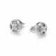 Серебряные серьги АЛЬКОР 02-6187/000Б-00 с бриллиантом