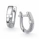 Серебряные серьги АЛЬКОР 02-6188/000Б-00 с бриллиантом