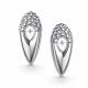 Серебряные серьги АЛЬКОР 02-6189/000Б-00 с бриллиантом