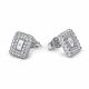 Серебряные серьги АЛЬКОР 02-6190/000Б-00 с бриллиантом
