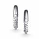 Серебряные серьги АЛЬКОР 02-6191/000Б-00 с бриллиантом